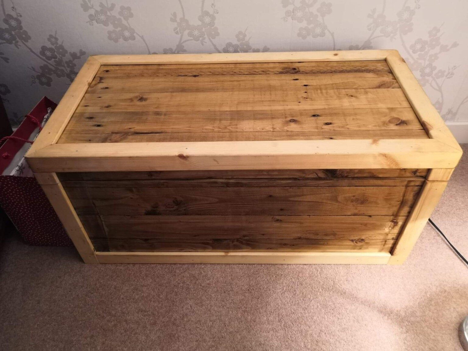 Handmade timber chest