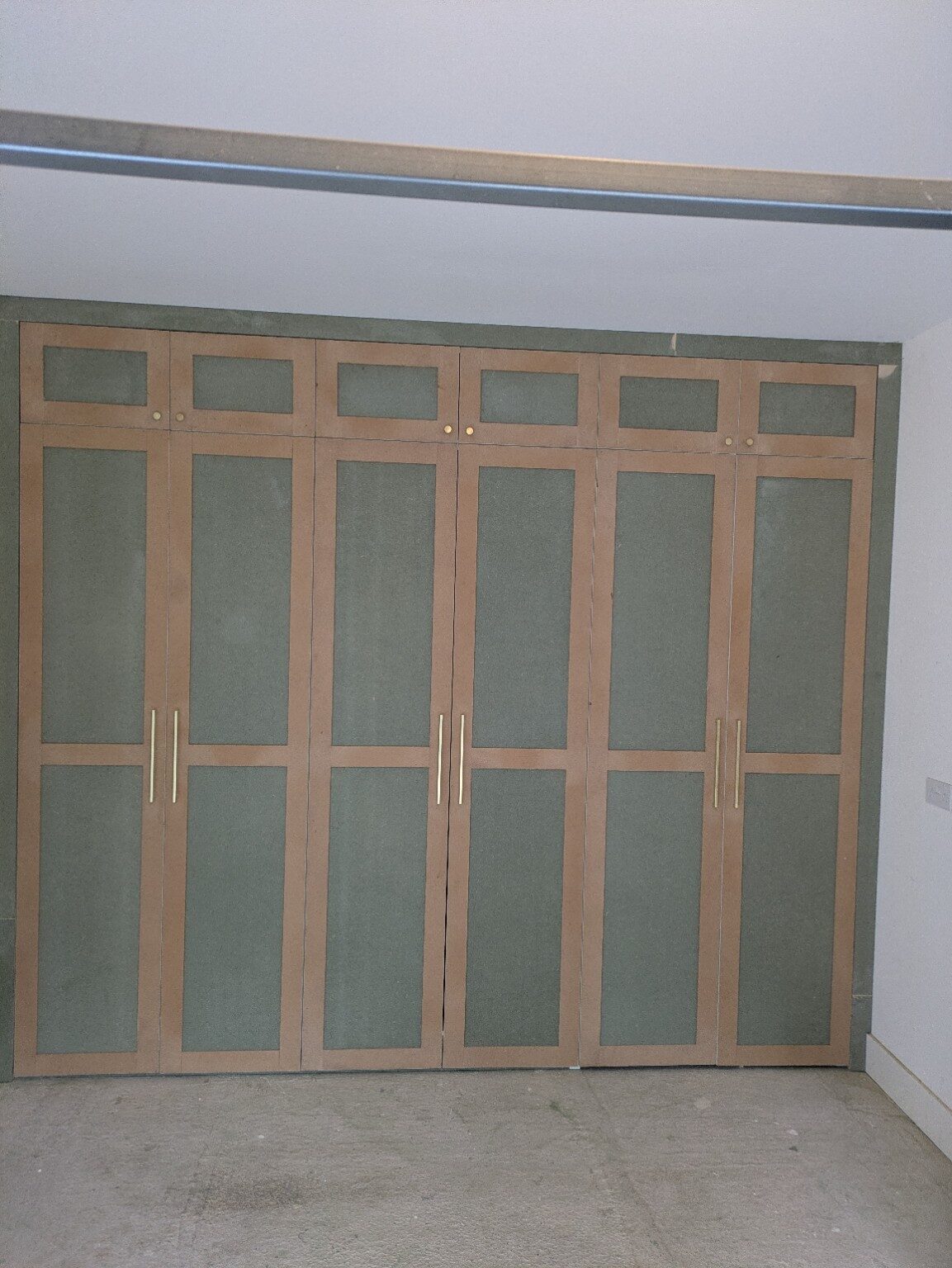 Full-width fitted wardrobes