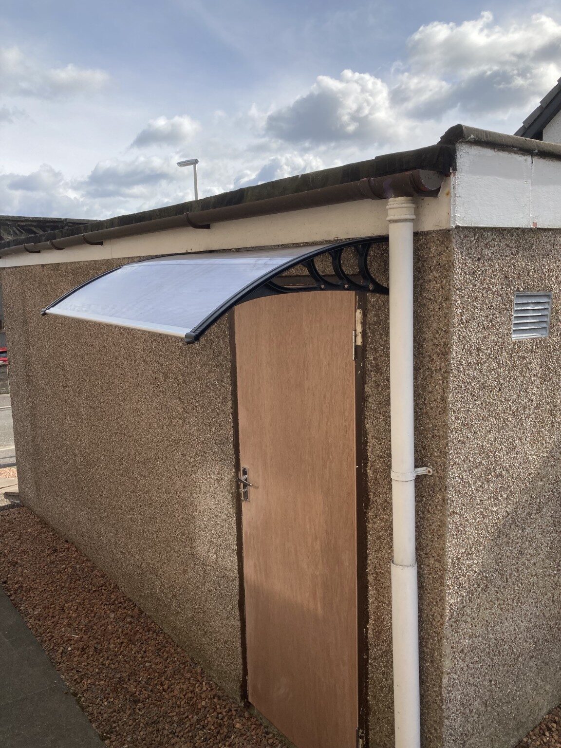 Exterior door canopy