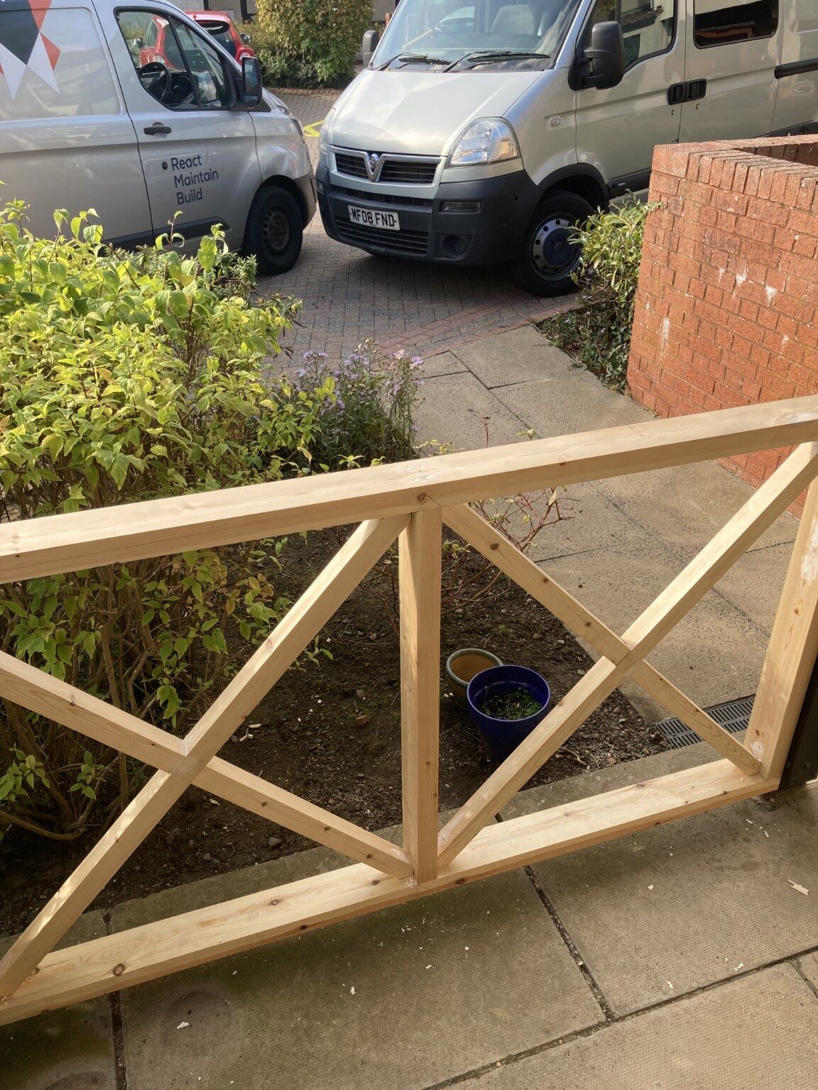 Exterior timber balustrade