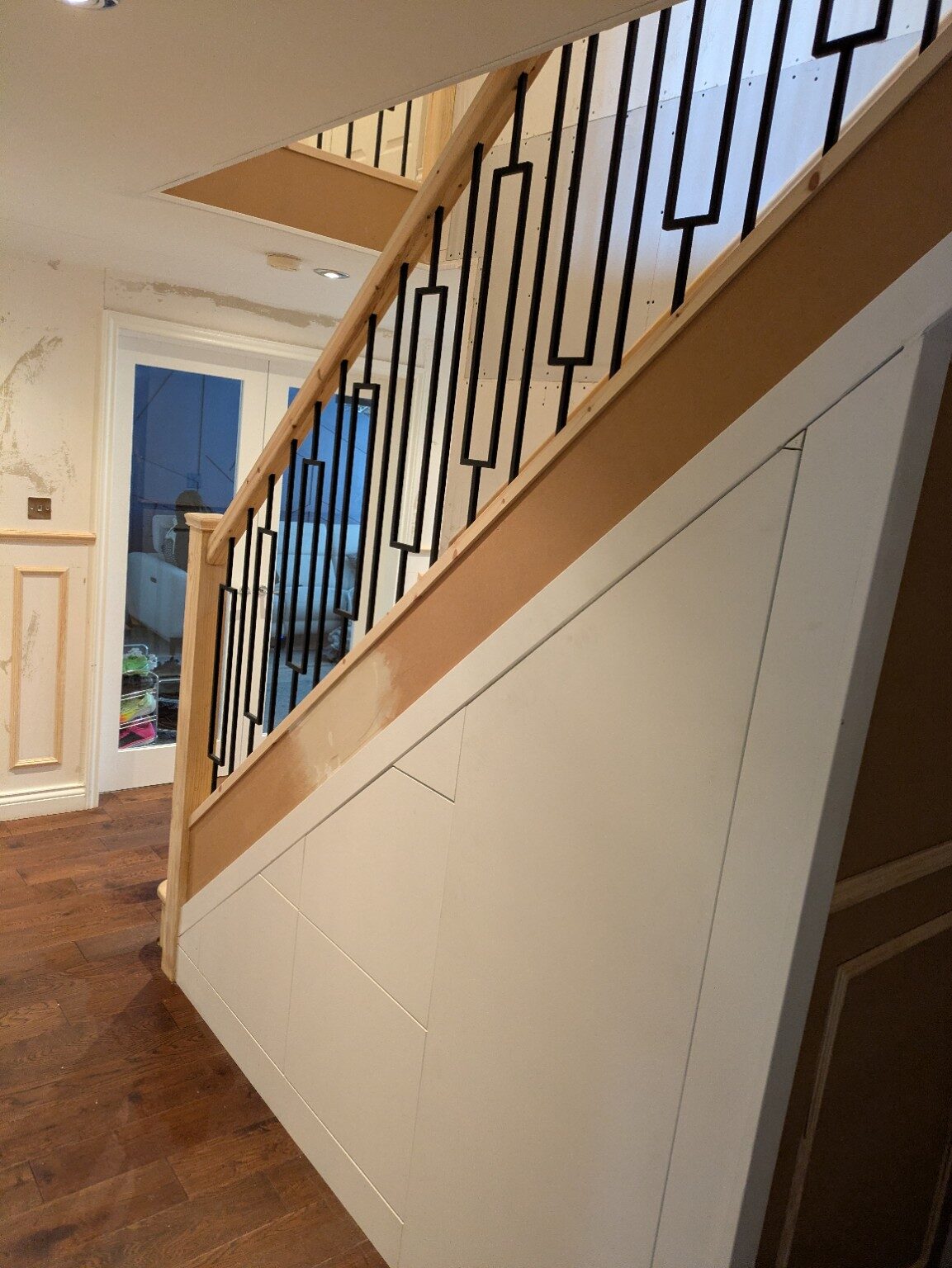 Contemporary metal balustrade
